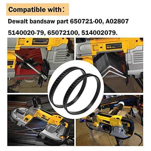 650721-00 Dewalt Bandsaw Tires For Dewalt Band Saw Tires DWM120 A02807 DCS374 DW328K - 2 Pack