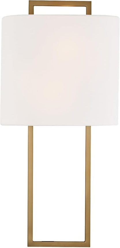 Crystorama Fremont 2 Light Vibrant Gold Sconce
