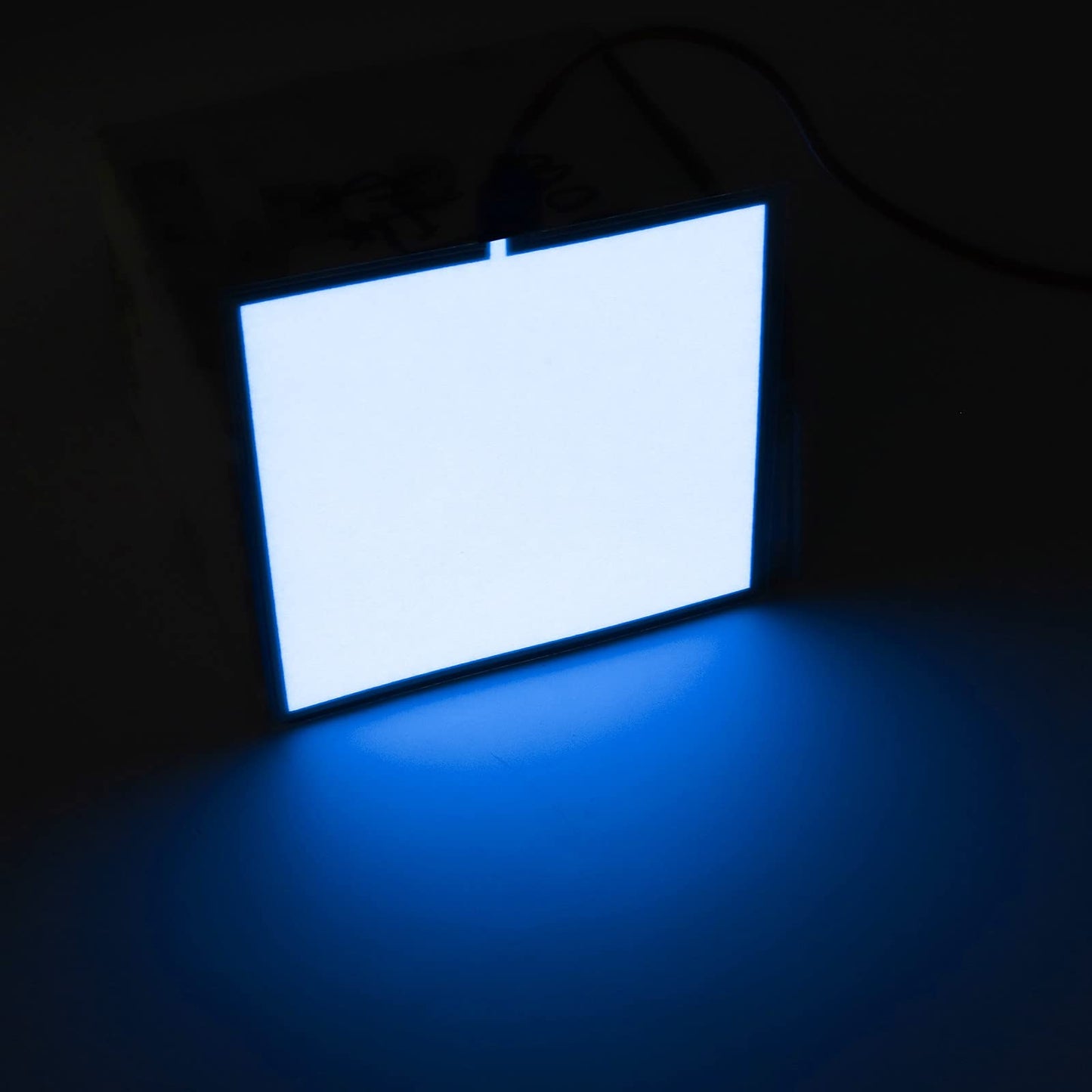 Flexible Led Panel,Electroluminescent Panel Sheet EL Tape Cuttable Soft for Mask Eye Cosplay Party Decor DIY-Continuous/Slow Flash/Fast Strobe 10x10cm (blue, 10x10)
