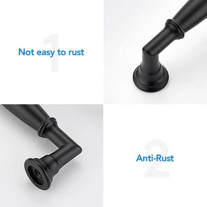 HOME EDIT 20 Pack 3-3/4 Inch Matte Black Cabinet Handles Solid Zinc Alloy Pulls for Kitchen, Dresser, Closet & Bathroom Cabinets Hardware