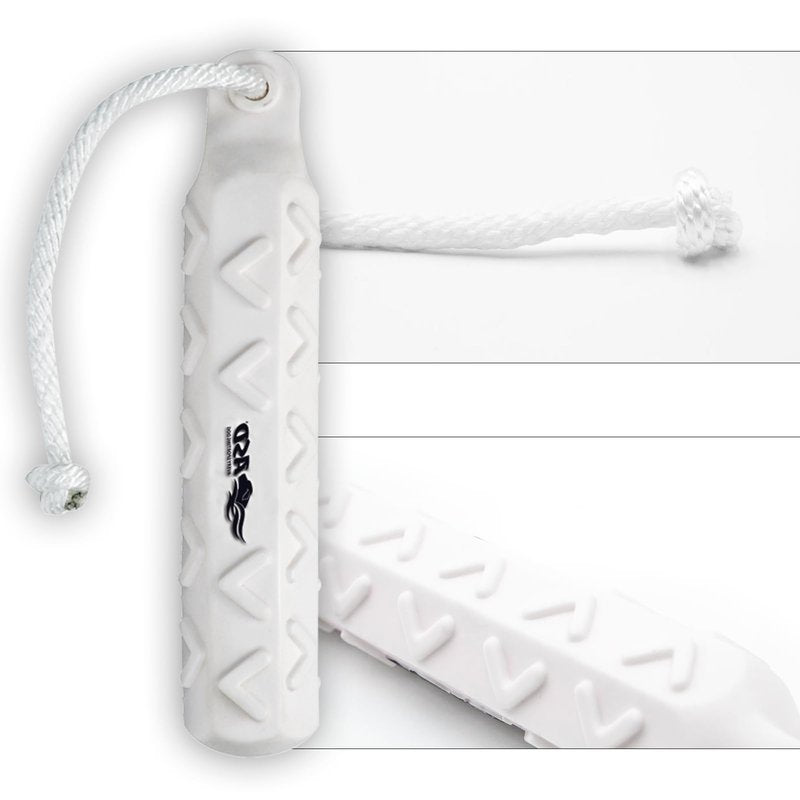 Avery ASD 2" HexaBumper Hunting Sporting Gun Dog Game Retriever Dummy | Water & Upland Mark Training Retrieval Tool | Hexagonal, Floating Design, Easy-Grip Texture, Throw Rope, 6 Pack, White (02711)