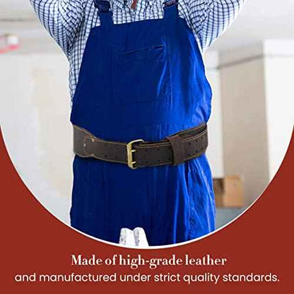 Style N Craft - 3" Wide, Long, Tapered Full-Grain Oiled Leather Work Belt, Durable, Stylish and Rugged, available in 3 sizes