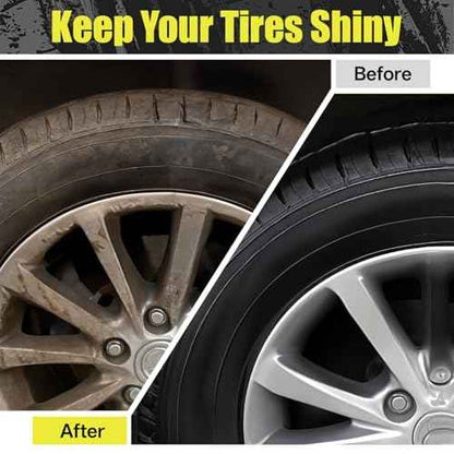 3 PCS Tire Shine Applicator Sponges, Microfiber Tire Brightener Applicator Pad Durable and Reusable Tires Dressing Applicators Pad, Tires Applicator-Pad for Car Detailing Cleaning Sealant Conditioner