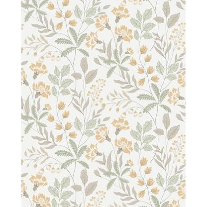 Rugreat Modern Floral Wallpaper Peel and Stick Boho Leaf Flower Contact Paper for Cabinets Self Adhesive Removable Wallpaper for Bathroom Waterproof Botanical Contact Paper Colorful 78.8inL 17.3inW