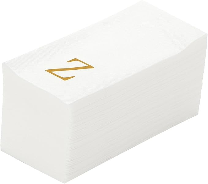 Luxenap 15.8 X 7.9 Inch Linen-Feel Guest Towels, 2000 Lettered Hand Towels