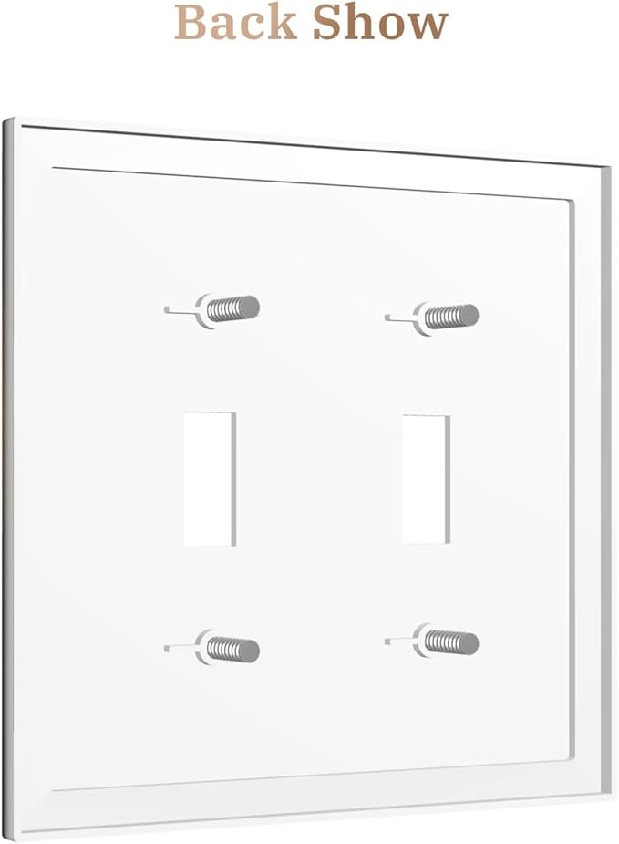 Decorative Art Light Switch Covers Wizard’s Hat & Spellbooks 2 Gang Double Toggle Wall Plate Decorative Switchcover Electrical Switchplate for Home Decor