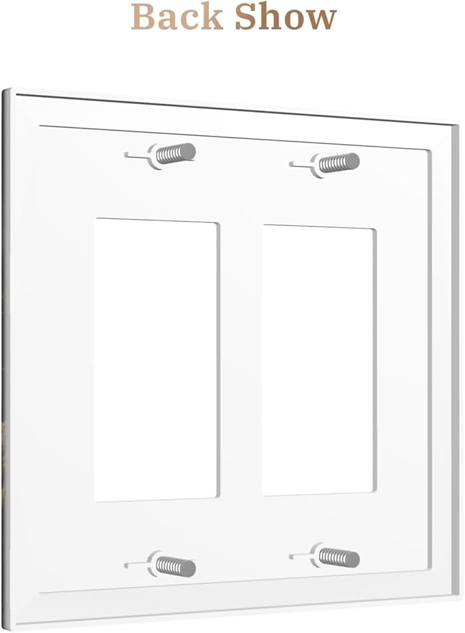 Decorative Art Light Switch Covers Sunburst Over the Wilderness 2 Gang Dual Rocker Outlet Switch plate Faceplate GFCI for Home Decor