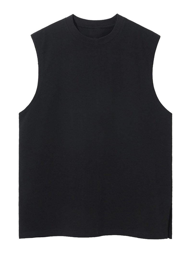 3 Pack Mens Workout Tank Tops Sleeveless Tee Shirts Men Muscle Shirt Gym Cotton T Shirts Running Beach Loose Fit Tee（XZG,BKGYWT,XL