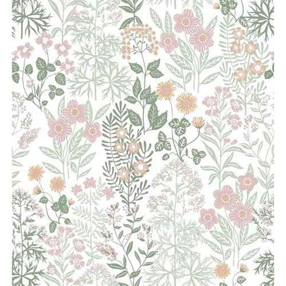 MelunMer Peel and Stick Wallpaper Boho Floral Contact Paper for Cabinets 78.7 in L 17.3In W Self Adhesive Removable Wallpaper for Bedroom/Bathroom Waterproof Nursery Botanical