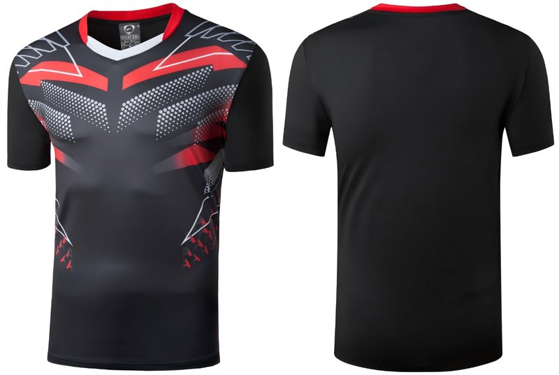5 Pack Men's Activewear T-Shirt Sport Tee Shirt Athletic Running Gym Workout Tshirt Tennis Tops 229_249_298_303Black_230Red_XL