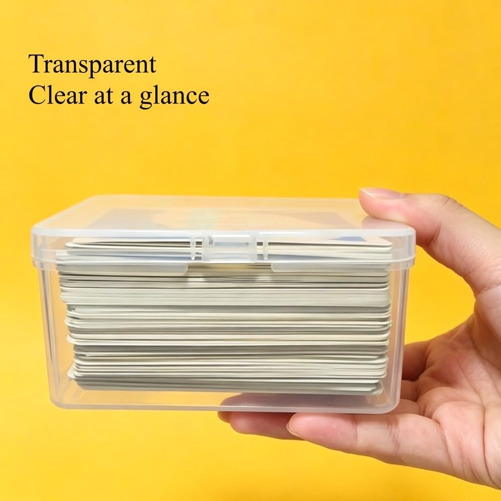 kediyoo 3PCS Card Case for UNO Card, Plastic Playing Card Case, Card Holder Box, Plastic Card Storage Box(NO Cards)
