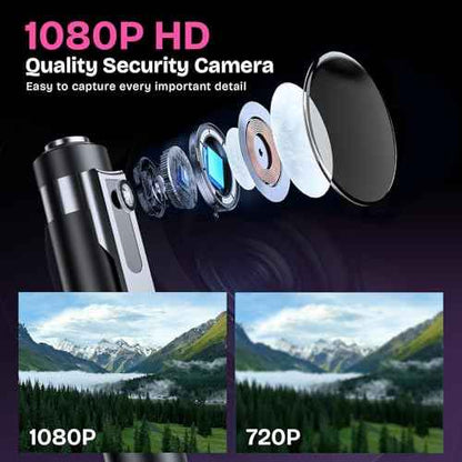 64G 1080P HD Mini Body Camera for Home Security, Pen Camera with Take Photos, Long Battery Life, Small Nanny Cam Ideal for Outdoor Indoor, Easy to Use