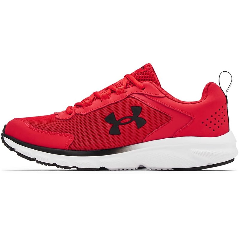 Under Armour Mens Charged Assert 9 Running Shoe, Red (600)/White, 9.5 US