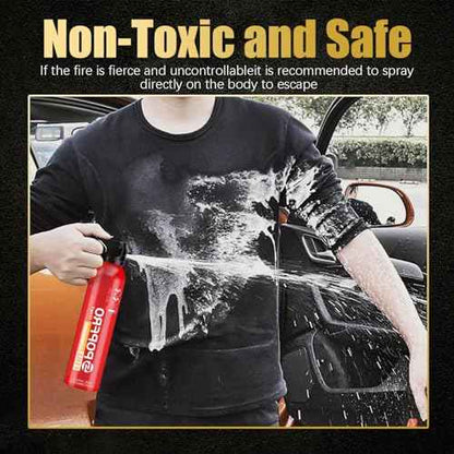 Portable Fire Extinguisher | 4-in-1 Small Fire Extinguisher for Home, Garage, Kitchen, Car | For Electric, Textile and Grease Fires | Non-Toxic, Easy Clean | Wall Mount Incl (2PK)