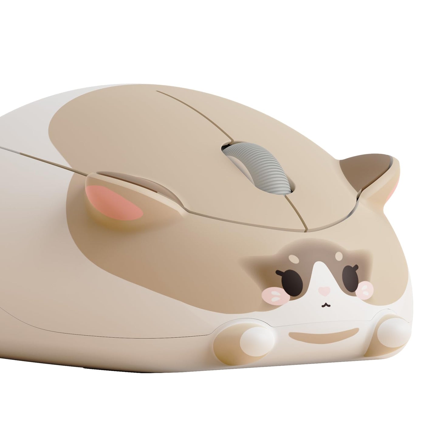 Akko Cat Theme Wireless Gaming Mouse, 2.4G GHz with a USB Receiver, Cute Optical Cordless Cartoon Mice for Computer/Laptop/Desktop/PC, Compatible with Mac/Win (Gray Mimo)