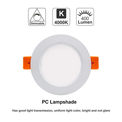 YGS-Tech Smart 3 Inch LED Recessed Lighting RGB WiFi Downlight, 5W Compatible with Alexa and Google Home, Dimmable RGB & CCT 2700-6500K Color Changing, 120V Ceiling Light with LED Driver (4 Pack)