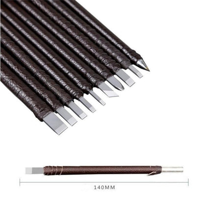 Professional 3Pcs Tungsten Steel Stone Carving Hand Tools Set Stone Carving Chisel Set Woodworking Carving Tool