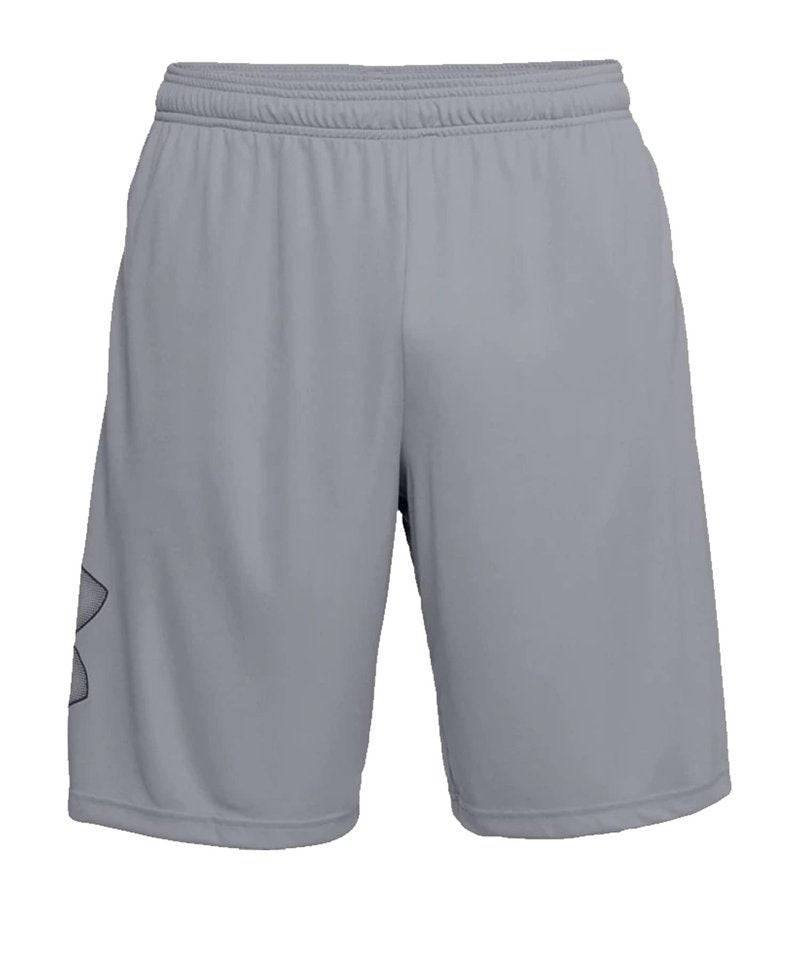 Under Armour Men's Tech Graphic 10" Shorts, Steel (035)/Black, 4X-Large Tall