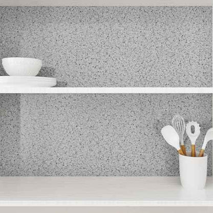 Granite Contact Paper for Countertops Peel and Stick Wallpaper Removable Self Adhesive Stick on Wallpaper Vinyl Temporary Marble Countertop Contact Paper Grey Kitchen Backsplash 15.7" x 78.7"