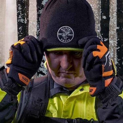 Klein Tools 60619 Work Gloves, Thinsulate Lined Thermal Winter Work Gloves, Water Resistant, Padded Palms, Medium