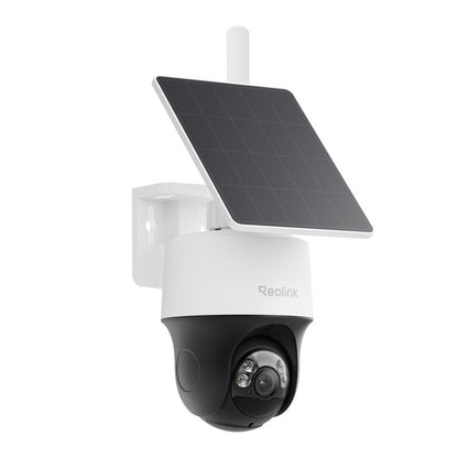REOLINK 2K 4G LTE Cellular Security Camera Wireless Outdoor, Built-in SIM Card, 360° Pan-Tilt & Auto Tacking, No WiFi Solar Powered, Color Night Vision, Smart AI Detection, Go PT S Lite+Solar Panel