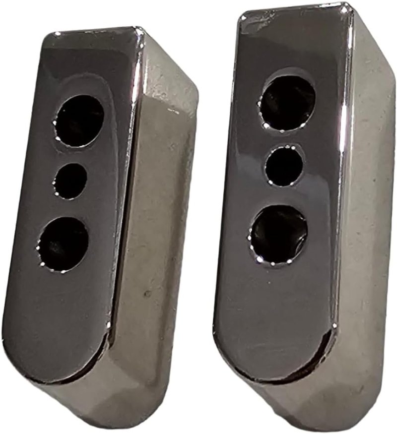 Polished Chrome-Plated 1911 Magazine Base Pads - Fits All Kim Pro Tac-Mag .45 ACP 8-Round Magazines