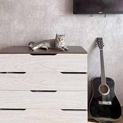 White Wood Contact Paper for Cabinets/Drawers Wood Grain Peel and Stick Wallpaper for Furniture Kitchen Shelf Liner Self-Adhesive Wallpaper Vinyl Waterproof Easy to Install/Clean17.7inW 630inL