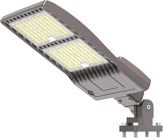 BBESTLED 400W LED Parking Lot Light 56000 Lumen, UL DLC Parking lot Flood Lights with Arm Mount, Street Area IP65 5000K Waterproof 100-277VAC Input, Outdoor LED Stadium Pole Light
