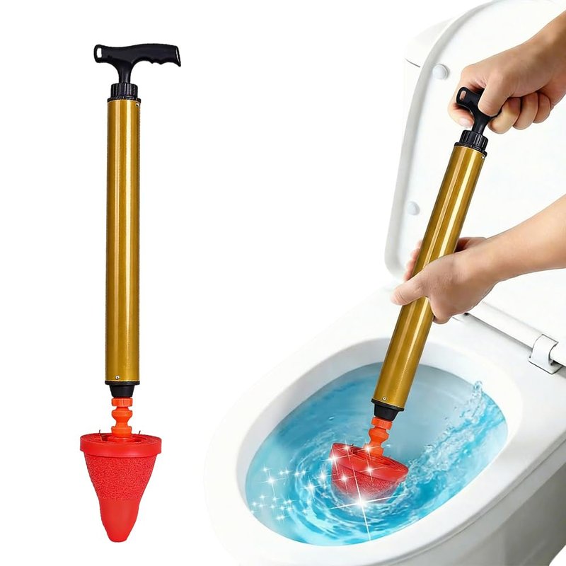 BNGXR High Pressure Toilet Plunger, Powerful Air Drain Unclogger, Toilet Auger Clog Remover Tool Sink Plunger Bathroom Toilet Unclogger Tool Heavy-Duty Clog Remover for Bathroom Drains (1Pcs)