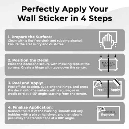 Wall Decals | Inspirational Wall Decor Stickers - Removable Peel and Stick Wall Stickers for Classroom, Library Decor, Playroom, Home School and Education Spaces - Quotes Wall Decor - 20" x 16.5"