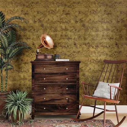Antique Gothic Metallic Wallpaper Rusty Gold Brushed Stainless Steel Contact Paper for Countertops Removable Industrial Metal Wallpaper for Wine Cabinet Accent Wall Kitchen Countertop Liner