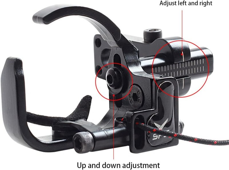 Drop Away Arrow Rest - Adjustable Metal Archery Rest for Compound Bow | Right Hand, Black
