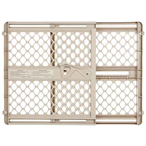 Toddleroo by North States - Supergate Secure Baby Gate: Plastic Pressure Mount Baby Gate for Doors & Hallways, Adjustable Indoor Safety Gate, Made in USA, 26 to 42 inches Wide, 26 inches Tall, Sand