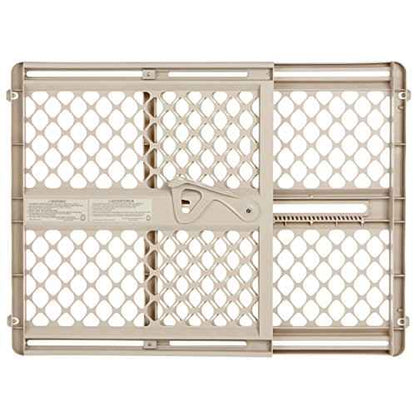 Toddleroo by North States - Supergate Secure Baby Gate: Plastic Pressure Mount Baby Gate for Doors & Hallways, Adjustable Indoor Safety Gate, Made in USA, 26 to 42 inches Wide, 26 inches Tall, Sand