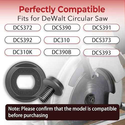 N621119 648697-00 Steel Outer Clamp Washer Blade Circular Saw Bolt Fit for DeWalt DCS372 DCS390 DCS391 DCS392 DC310 DCS373 DC310K DC390B DCS393 Durable New Replacement Parts