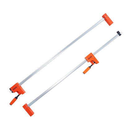 VEVOR Bar Clamps for Woodworking, 2-Pack 50" Parallel Clamp Set, F Clamp with 1100 lbs Load Limit, Even Pressure, High-strength Plastic and Carbon Steel, Wood clamps for Woodworking Metal Working