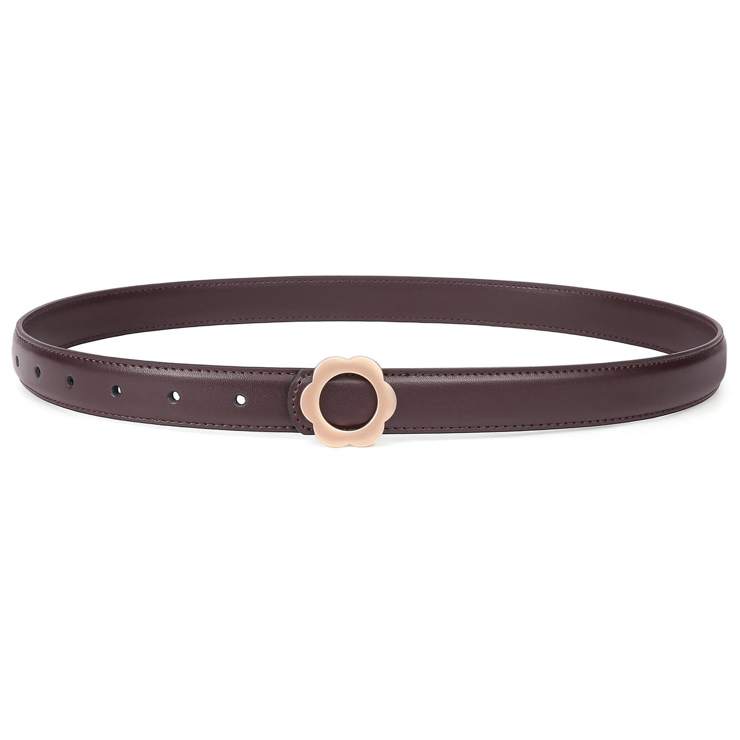 LEEXTON Women Leather Belts Jeans Pants Dresses Fashion Waist Belt for Ladies with Gold Buckle