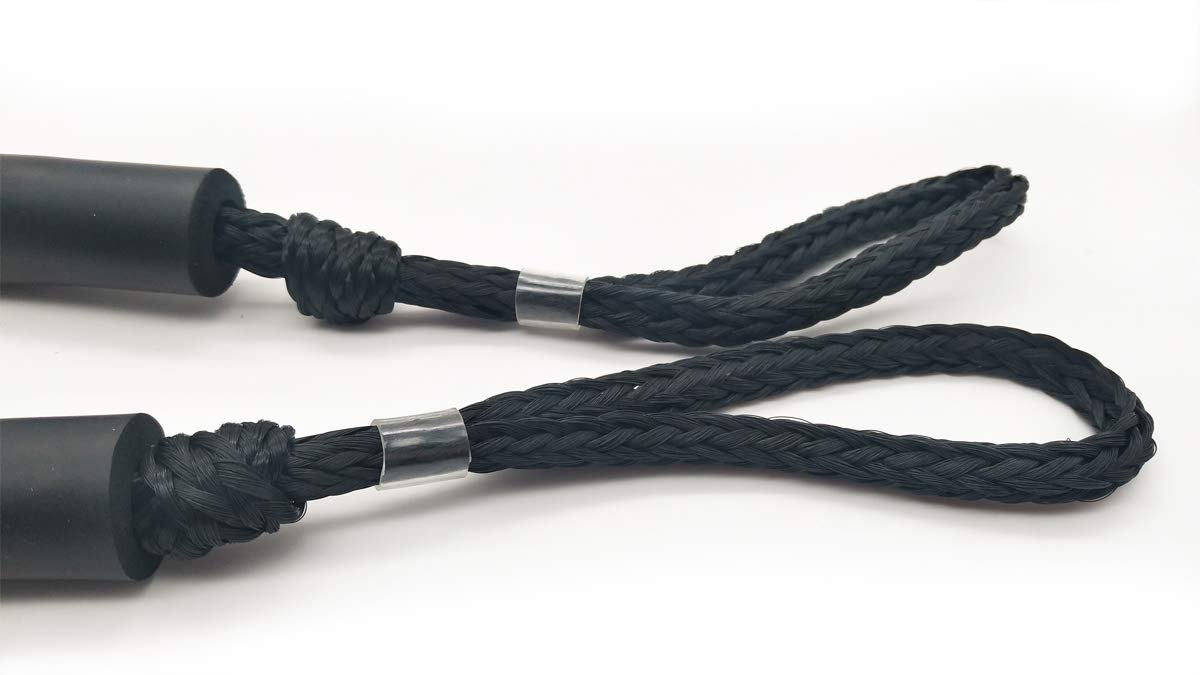 Bungee Dock Line Mooring Rope for Boat 4ft Black 4 Pack, Boat Tie Downs for Docking Bungee Cords Accessories for Boating PWC, Jet Ski, Watercraft, Pontoon, Bass, Kayak, Sea Doo, Fishing and John Boats