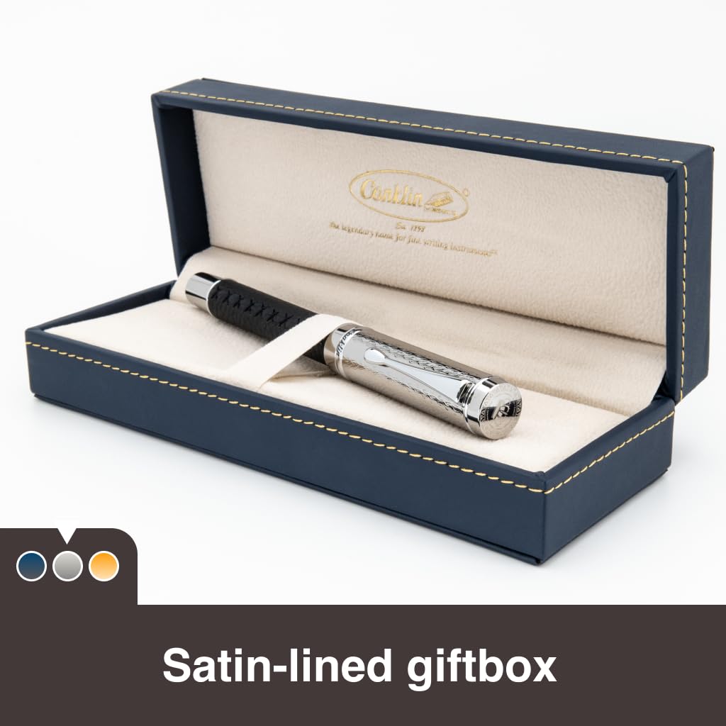 Conklin Duragraph Special Edition Fountain Pen Royal - 14K Medium Solid Gold Nib - Elegant Design & Versatile Writing Performance - Ideal for Collectors & Professionals