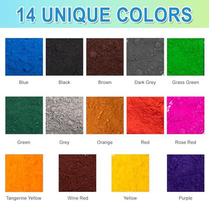 Blue Iron Oxide Powder - Concrete Dye & Cement Pigment for Brick, Cement, Tile, Clay, Lime, Mortar, Grout, Plaster, Paint, Bath Bombs (4 oz)