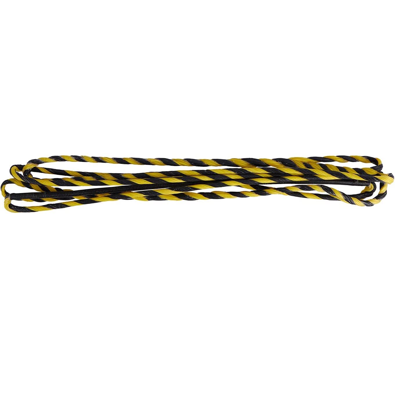 TOPARCHERY 57" Actual Length Mulcolor Flemish Fast Flight Plus Replacement Recurve Bowstring Bow String by Traditional Bow Archery Products (Black & Yellow)