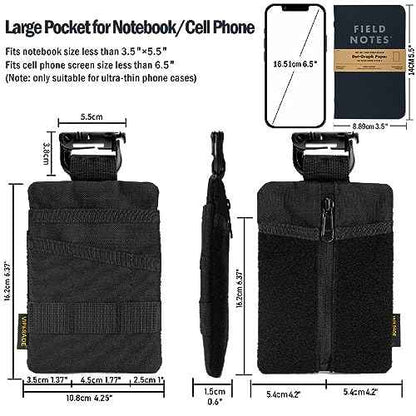 VIPERADE VE23/24/25 EDC Organizer, DIY Patch Pocket Organizer for Men, Multitool Pouch for EDC Gears