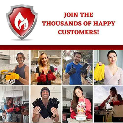 Grill Armor Welding Gloves ? 16inch 932¢µ - Leather Forge/Mig/Stick ? Heat/Fire Resistant Gloves, Mitts/Pot Holders For Oven, Grill, BBQ, Furnace, Stove, Fireplace, Tig Welder, Animal Handling Glove