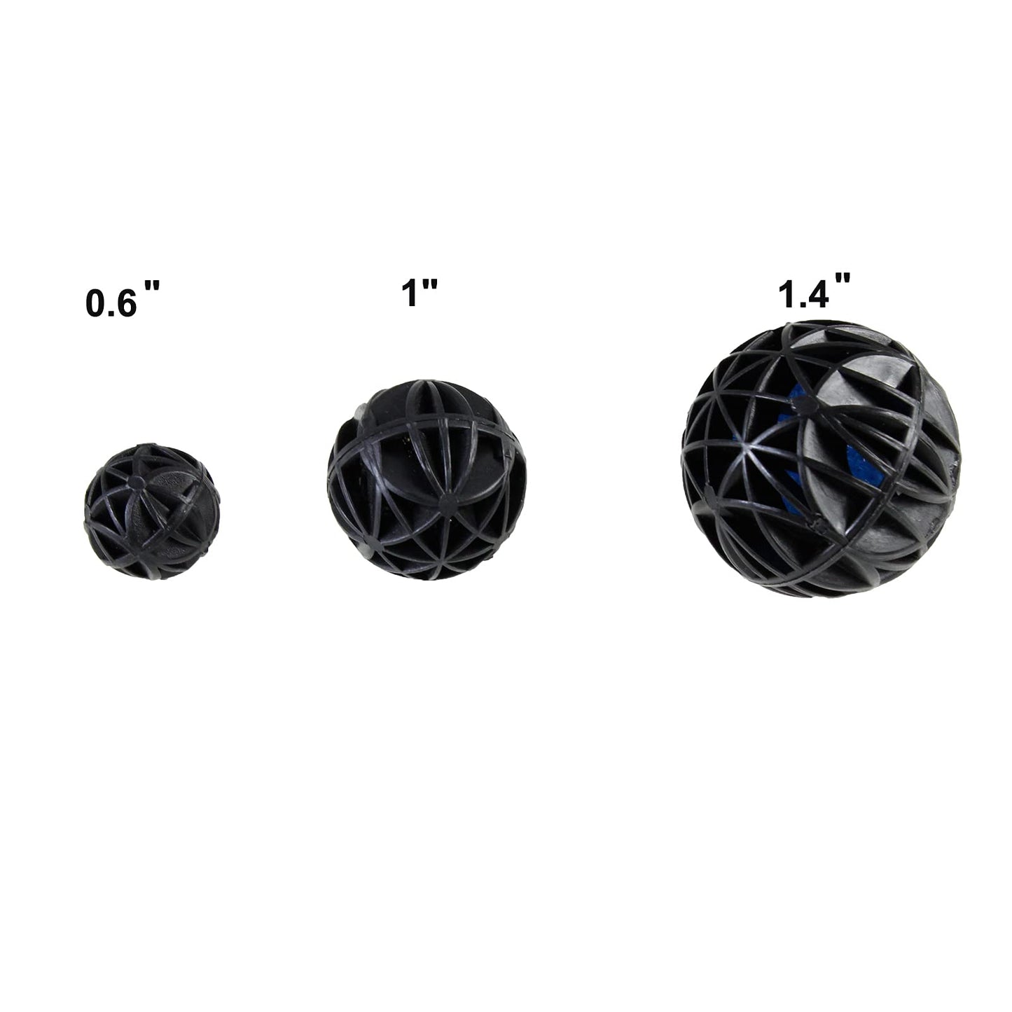 AQUANEAT Aquarium 1" Bio Balls 100pcs for Fish Tank Pond Canister Filter Media