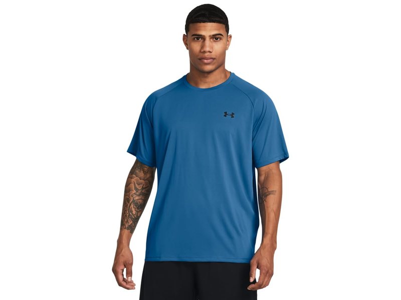 Under Armour Men's Tech 2.0 Short-Sleeve T-Shirt, (406) Photon Blue / / Black, Large
