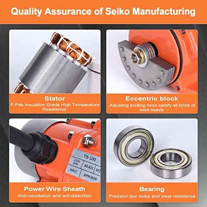 Industrial Concrete Vibrator AC Single Phase 110V 3600RPM 40W for Vibrating Table Feeder Silo(40W)