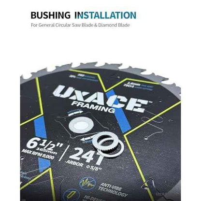 Saw Blade Bushing Set, Adapter Ring Kit, Arbor Spacer Combination, Reduction Ring Bundle, 9 General Sizes for Circular Saw Blade, Diamond Blade on Circular Saw, Angle Grinder, 18 Pack