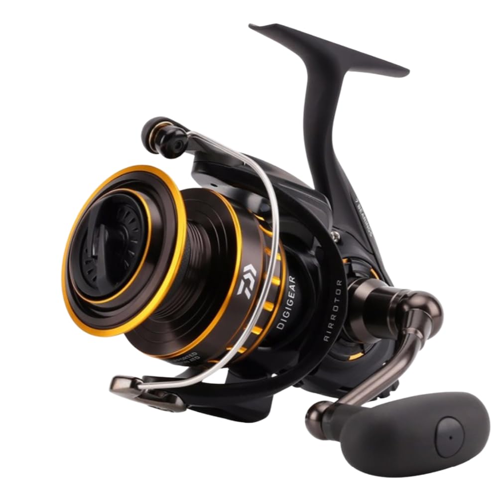 Daiwa BG5000 BG Saltwater Spinning Reel, 5000, 5.7: 1 Gear Ratio, 6+1 Bearings, 47.40" Retrieve Rate, 22 lb Max Drag,Black/Gold