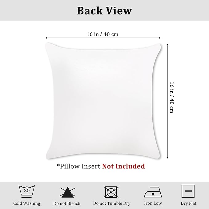 Bonhause Modern Tropical Hawaii Pillow Covers 16x16 Inch Set of 4 Outdoor Palm Leaves Decorative Pillows Case Soft Velvet Tropical Decoration for Patio Garden Bed Home Decor