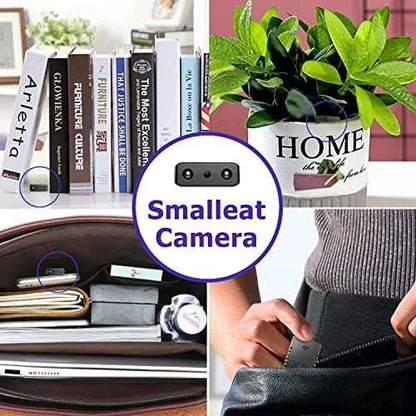 Spy Camera 1080P Indoor Hidden Camera Wireless, Mini Cameras, Home Security Cameras with Motion Detection, Night Vision, App Control Door SpyCam